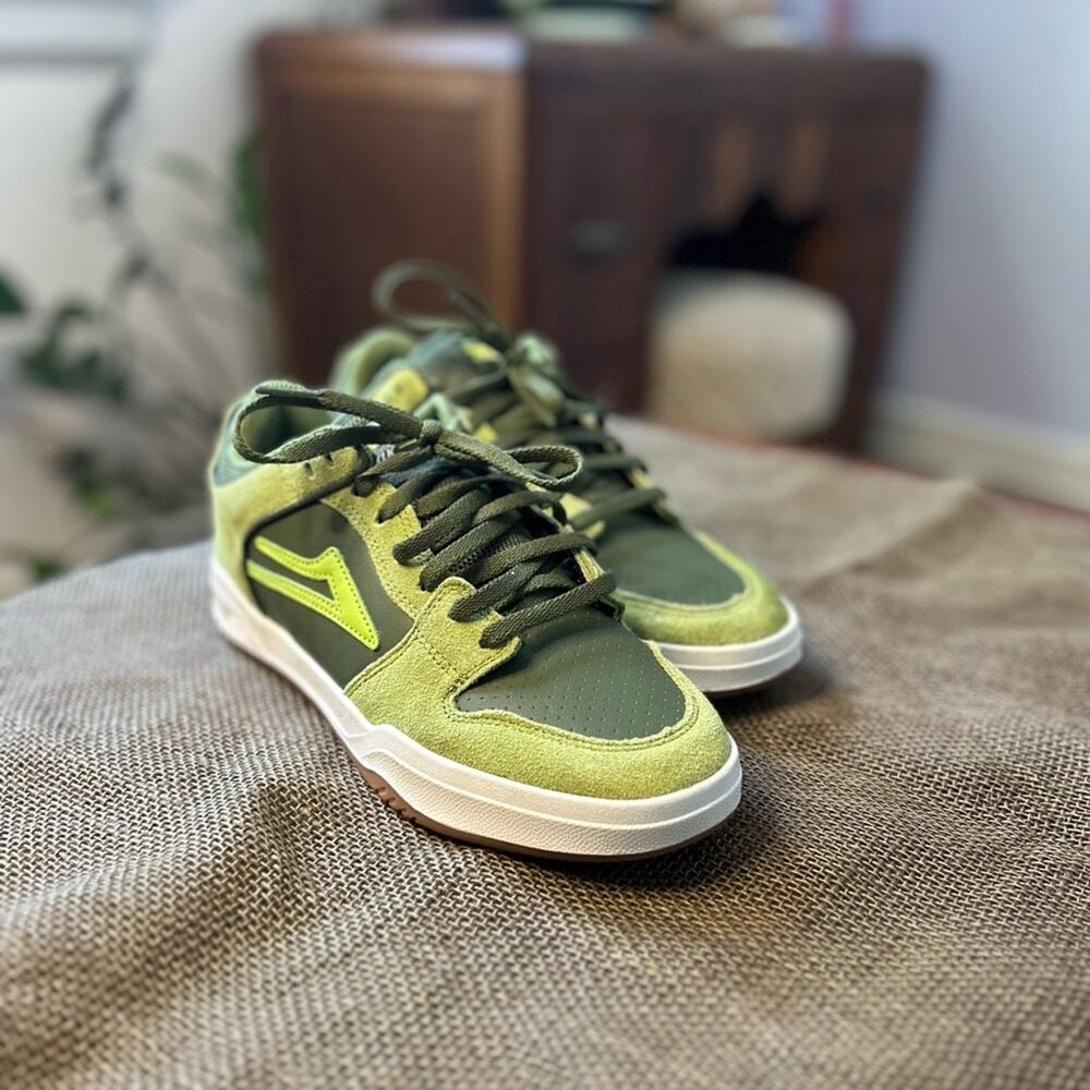 Green Lakai Telford Low Suede Sneaker: Skater | Streetwear - (Size Men's 7)